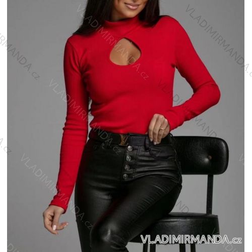 Women's Long Sleeve Sweater (S / M ONE SIZE) ITALIAN FASHION IMWA216590