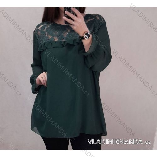 Tunic / blouse long sleeve women's oversized (3XL / 4XL ONE SIZE) ITALIAN FASHION IMWQ2191650