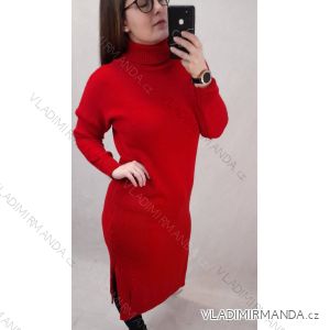 Šaty teplé dlouhý rukáv dámská (L/XL ONE SIZE) ITALSKá MóDA IM4212508