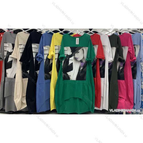 Dress with 3/4-sleeve ladies pocket (uni sl) ITALIAN Fashion IMWD20527