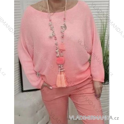 Women's Long Sleeve Sweater (S / M ONE SIZE) ITALIAN FASHION IMWA216590