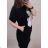 Shirt 3/4 sleeve ladies strip (4XL/5XL ONE SIZE) ITALSKÁ MÓDA IM422026