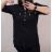 Dress shirt extended 3/4 sleeve oversize women (uni l-xl) ITALIAN FASHION IM420121