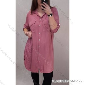 Shirt Dress 3/4 Long Sleeve Ladies (UNI S / L) ITALIAN FASHION IM420203