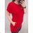 T-shirt short sleeve ladies (uni l-2xl) ITALIAN Fashion IM11736 L / XL red