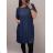 Denim short summer dress straps women (uni s / l) ITALIAN FASHION IM720103 L / XL <p>blue</p>