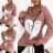 Summer long sleeve flowered women's dress (UNI S / L) ITALIAN FASHION IMK20150
