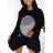 Summer long sleeve flowered women's dress (UNI S / L) ITALIAN FASHION IMK20150