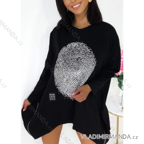 Summer long sleeve flowered women's dress (UNI S / L) ITALIAN FASHION IMK20150