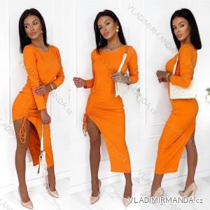 Summer long sleeve flowered women's dress (UNI S / L) ITALIAN FASHION IMK20150