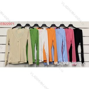 T-shirt elegant long sleeve women (S / M ONE SIZE) ITALIAN FASHION IMWK21008