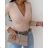 T-shirt elegant long sleeve women (S / M ONE SIZE) ITALIAN FASHION IMWK21008