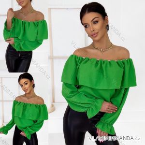 T-shirt elegant long sleeve women (S / M ONE SIZE) ITALIAN FASHION IMWK21008