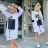 Summer long sleeve flowered women's dress (UNI S / L) ITALIAN FASHION IMK20150