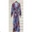 Summer long sleeve flowered women's dress (UNI S / L) ITALIAN FASHION IMK20150