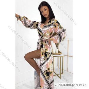 Summer long sleeve flowered women's dress (UNI S / L) ITALIAN FASHION IMK20150