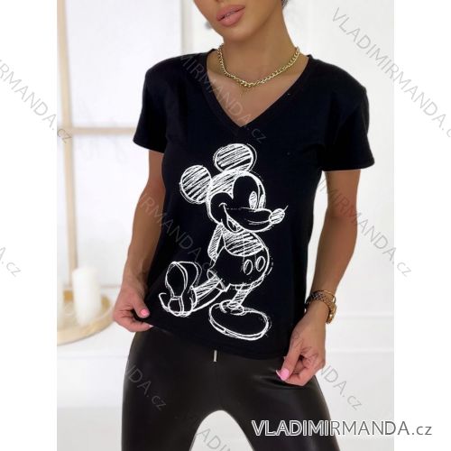 T-shirt short sleeve women (S / M ONE SIZE) ITALIAN FASHION IMWK21002
