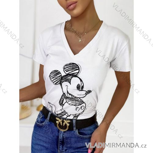 T-shirt short sleeve women (S / M ONE SIZE) ITALIAN FASHION IMWK21002
