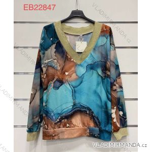 T-shirt elegant long sleeve women (S / M ONE SIZE) ITALIAN FASHION IMWK21008