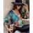 T-shirt elegant long sleeve women (S / M ONE SIZE) ITALIAN FASHION IMWK21008