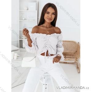 T-shirt elegant long sleeve women (S / M ONE SIZE) ITALIAN FASHION IMWK21008
