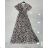 Summer long sleeve flowered women's dress (UNI S / L) ITALIAN FASHION IMK20150