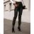 Elegant Long Leatherette High Waist Pants Women (S-XL) ITALIAN FASHION IMWA216601