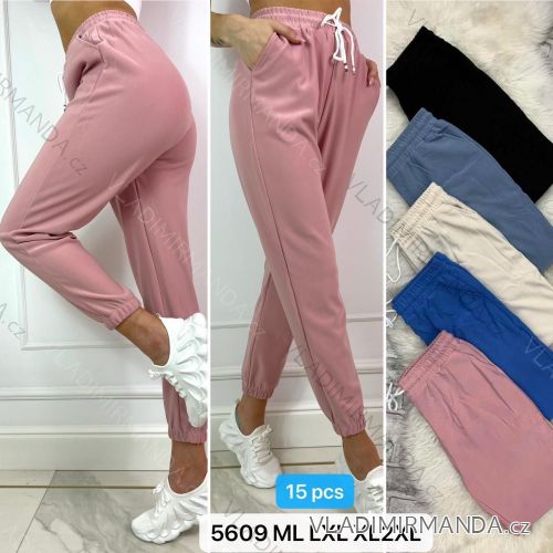 Women's long velvet sweatpants (S-XL) TURKISH FASHION TMWL20633