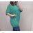 Tunic extended dress mini short sleeve women's OVERSIZE (UNI M / 2XL) ITALIAN FASHION IM720052 L / XL Green