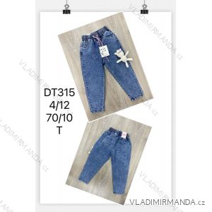 Jeans with bib children adolescent girls (4-12 years) SAD SAD20DT175