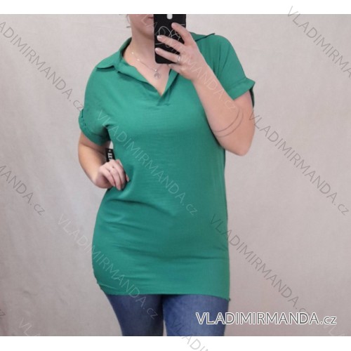 T-shirt tunic long sleeve ladies (l-3xl) TOVTA PM1180440 XL/2XL Green