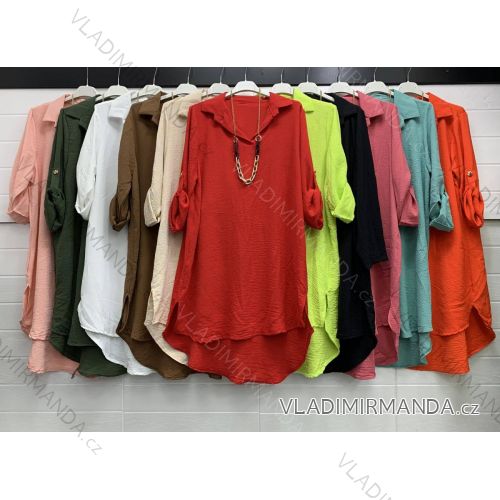 Women's long sleeve shirt tunic (S / M ONE SIZE) ITALIAN FASHION IMWA221096