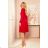 Classic Warm Long Sleeve Dress Women's (M / L ONE SIZE) ITALIAN FASHION IM42111803 red L
