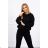 Black sweatshirt set with hood