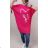 Shirt Dress 3/4 Sleeve Ladies (UNI XS-M) ITALIAN FASHION IM120068 Pink dark 2XL/3XL