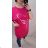 Shirt Dress 3/4 Sleeve Ladies (UNI XS-M) ITALIAN FASHION IM120068 Pink dark 2XL/3XL