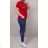 Women's short sleeve t-shirt voyage (uni s / m) SWEETISIMA ITALIAN FASHION IMD20023 red S/M