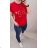 Women's short sleeve t-shirt voyage (uni s / m) SWEETISIMA ITALIAN FASHION IMD20023 red S/M