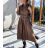 Dress with 3/4-sleeve ladies pocket (uni sl) ITALIAN Fashion IMWD20529 <p>khaki</p> S/M