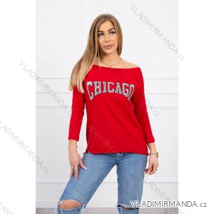 Red Chicago print blouse
