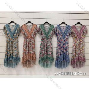 Summer short sleeve summer dress (S / M ONE SIZE) ITALIAN FASHION IMWY21019