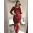 Casual long sleeve dress women (uni s / m) MODA ITALY IM319788 S / L red