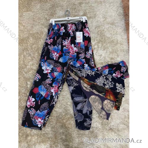 Kalhoty harémky dlouhé dámské nadrozměr (L-3XL) POLSKÁ MÓDA TMWL22A6779