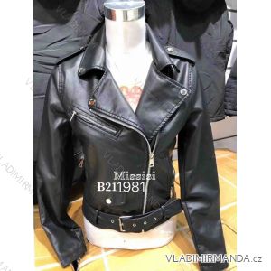 Women's leatherette jacket (S-2XL) MISS SISI PMWB22B211981