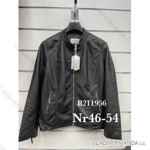 Oversized leatherette jacket (46-54) MISS SISI PMWB22B211956