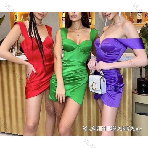 Women's strapless mini dress (S / M ONE SIZE) ITALIAN FASHION IMWA221513