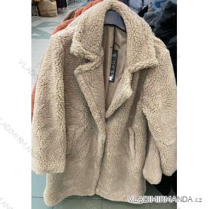 Coat fur coat long sleeve with buttons women (S / M / L ONE SIZE) ITALIAN FASHION IMWY21004