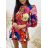 Women's Elegant Summer Long Sleeve Dress (S / M ONE SIZE) ITALIAN FASHION IMWM221640