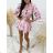 Women's Elegant Summer Long Sleeve Dress (S / M ONE SIZE) ITALIAN FASHION IMWM221640