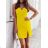 Šaty mini letní na ramínka dámské (S/M ONE SIZE) ITALSKÁ MÓDA IMD22376